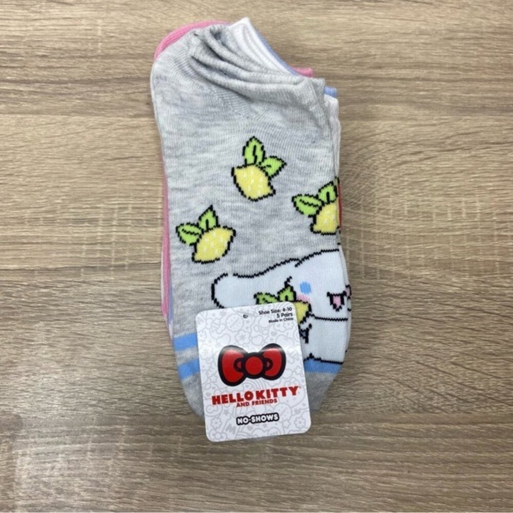 Hello Kitty and Friends 5 Pc No-Show Sock Bundle NWT